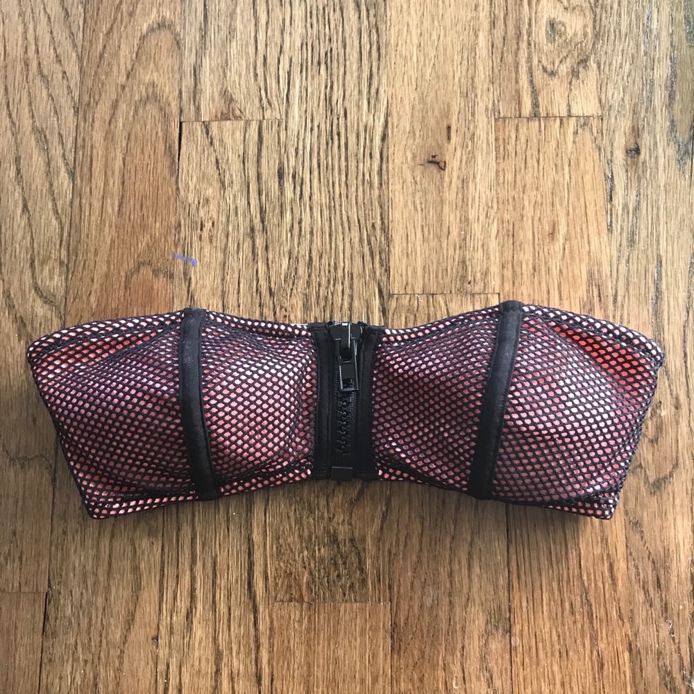 H&M Fishnet look bandeau bikini top